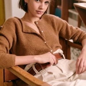 Sezane Gaspard sweater brown size small